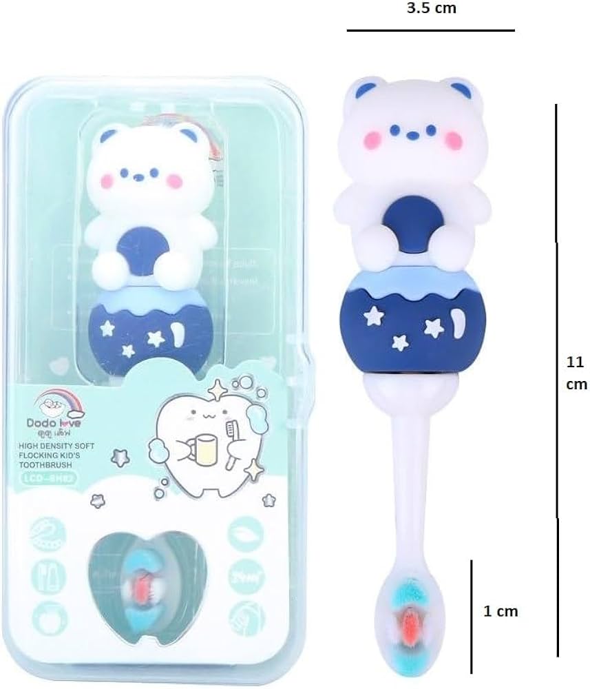 Kawaii Toothbrush with Soft Bristles for Kids (Pack of 1)