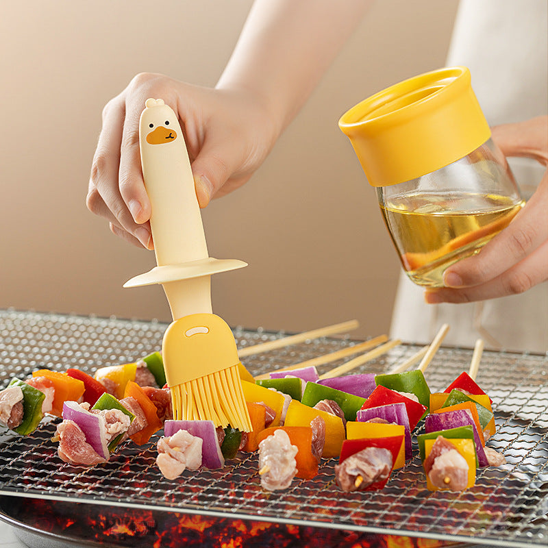 Oil Brush Glass Bottle