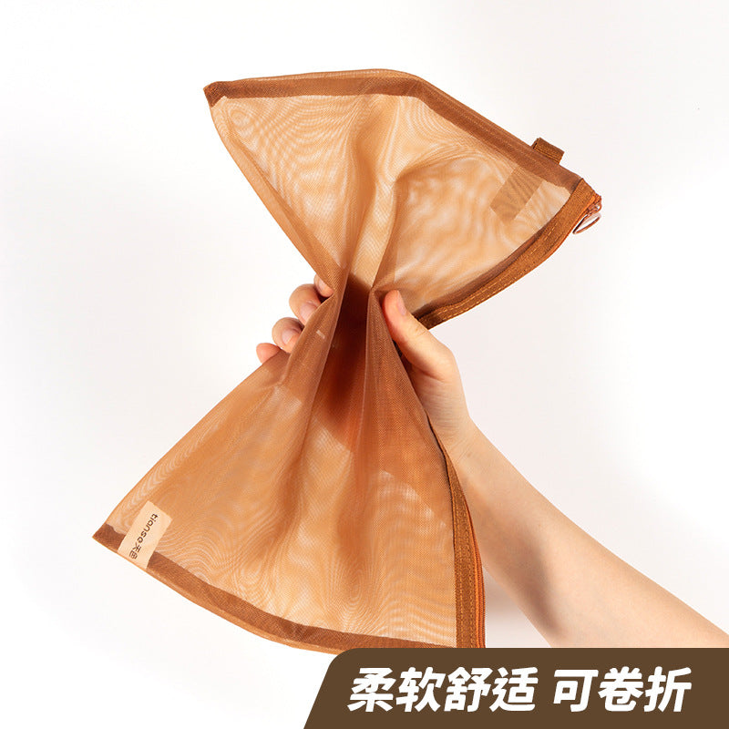 Transparent Mesh Pencil Case