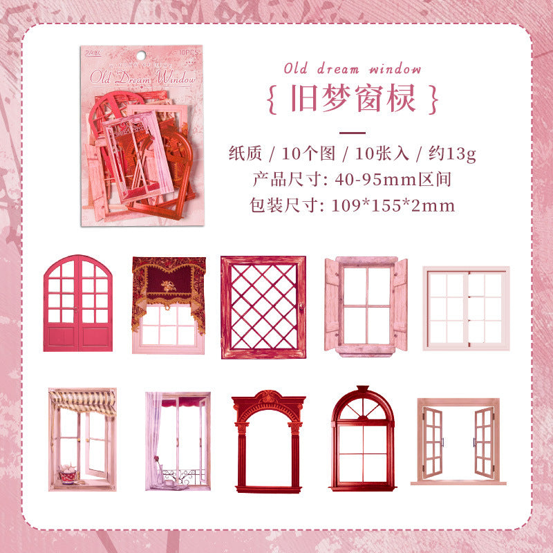Vintage Window Of Frame Journal