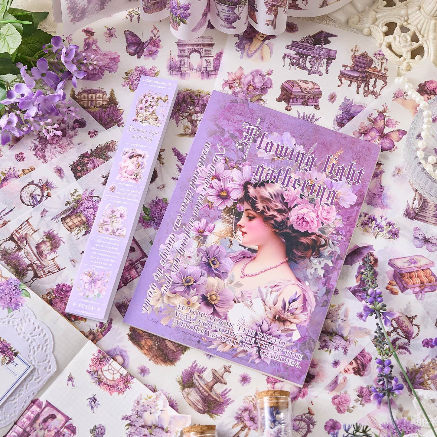 Victorian Vintage Sticker Book (24 Sheets Book)