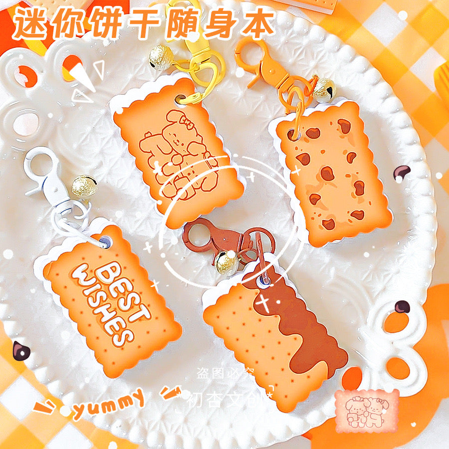 Mini Biscuit Keychain Memopad
