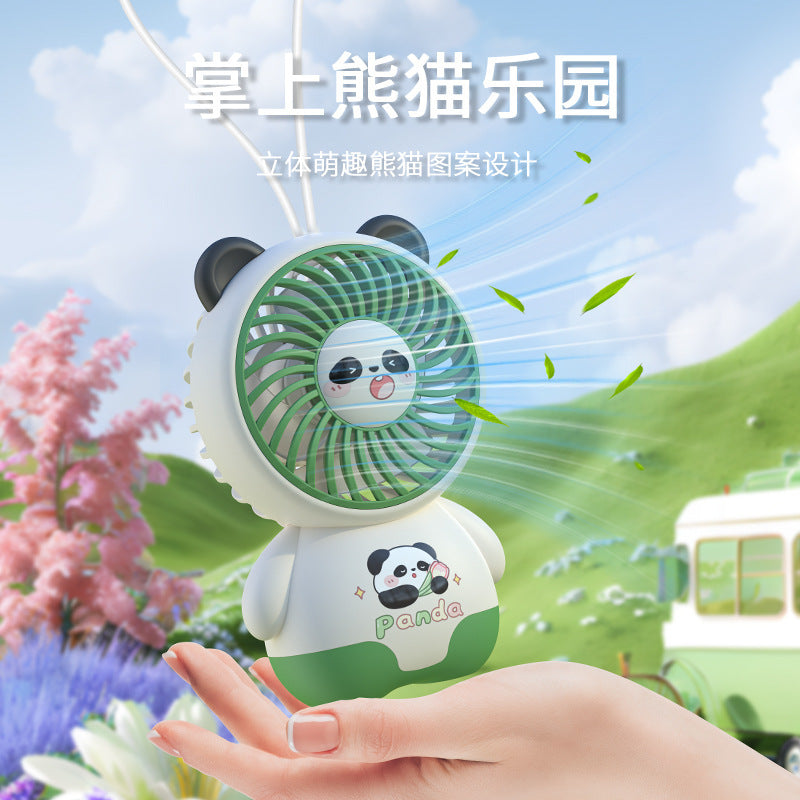 Panda Mini Keychain Fan
