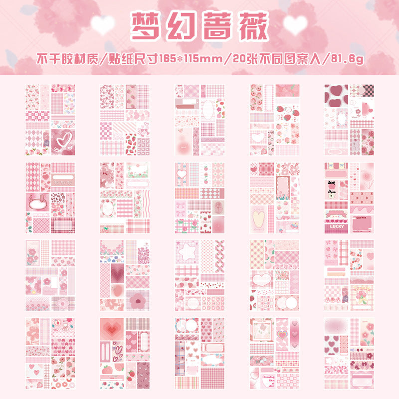 Tulip Journaling Deco Sticker Book (20 Sheet Set)