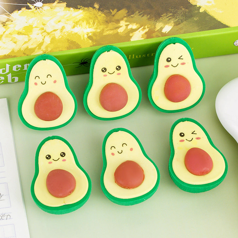 Avocado 5pcs Eraser Set