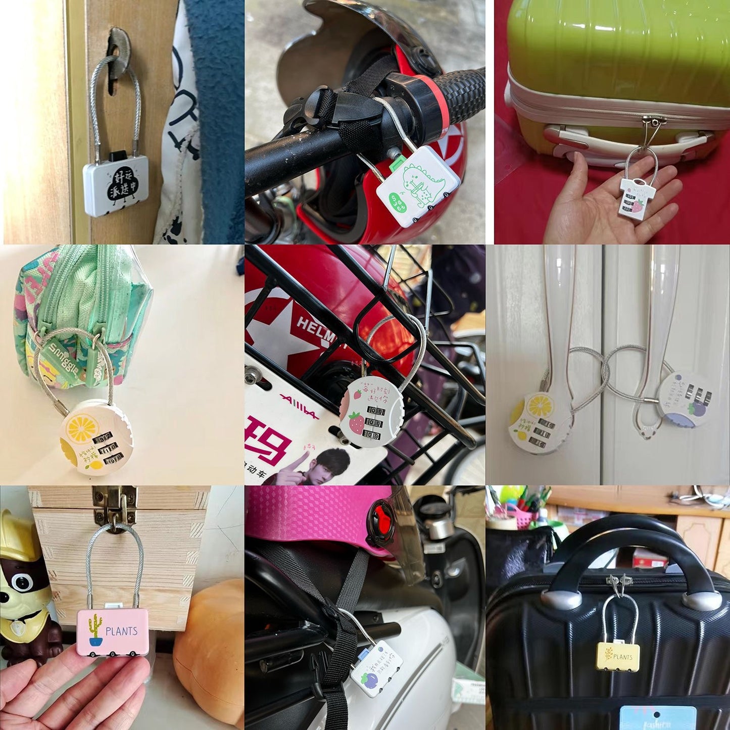 Kawaii Mesh Wire Password Mini Locks