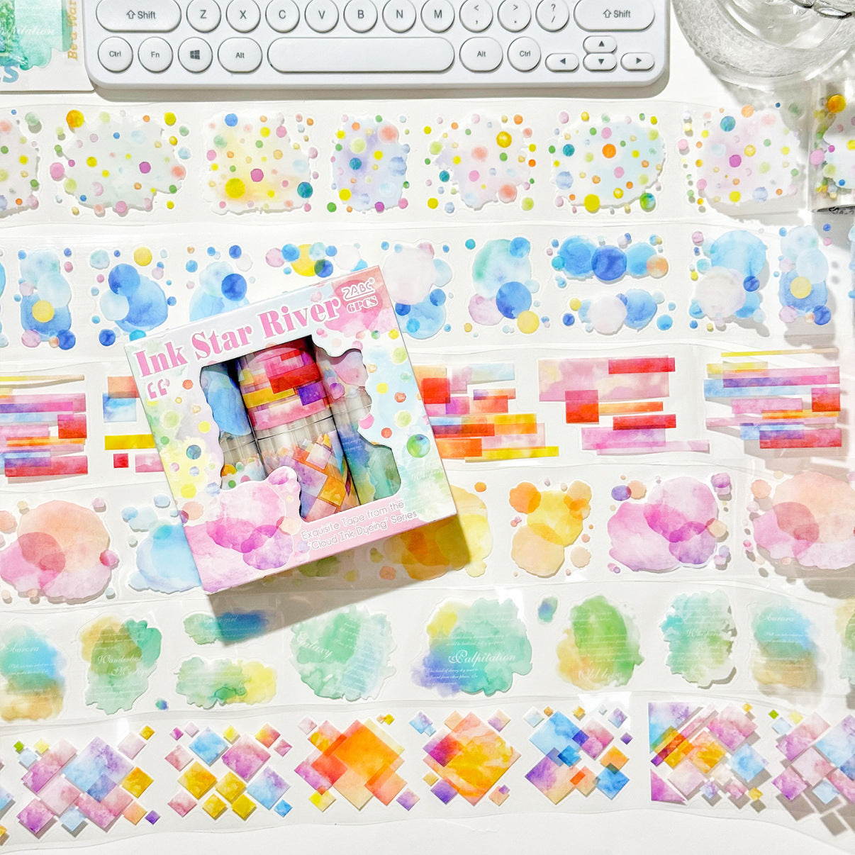 Water Color Theme Pet Washitape Set