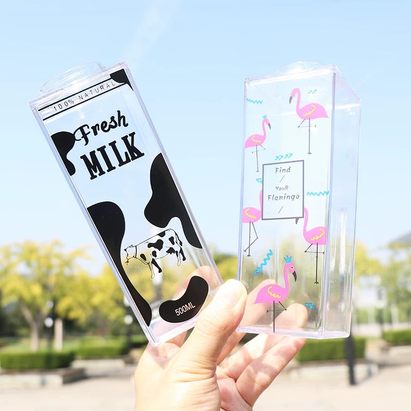 Transparent Milk Bottle (500 ml)