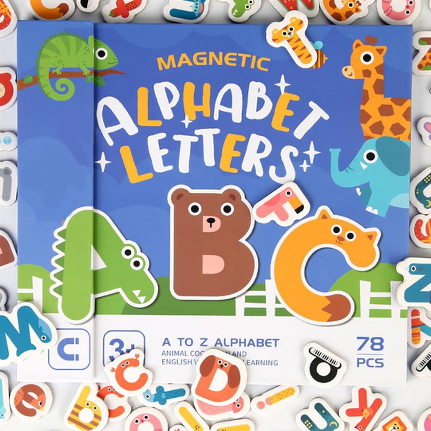 Magnetic Alphabet Letters | Cute Animal Alphabet Puzzles - Learning Spelling Games