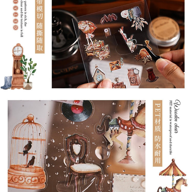 Retro Journaling Stickers