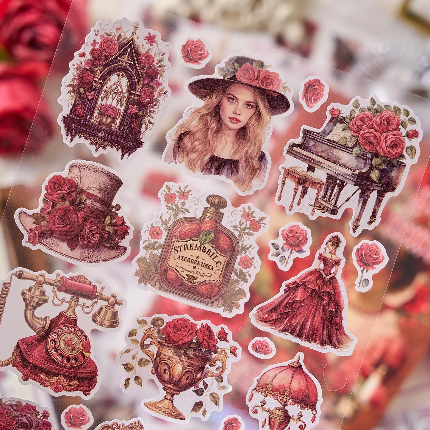 Victorian Vintage Sticker Book (24 Sheets Book)