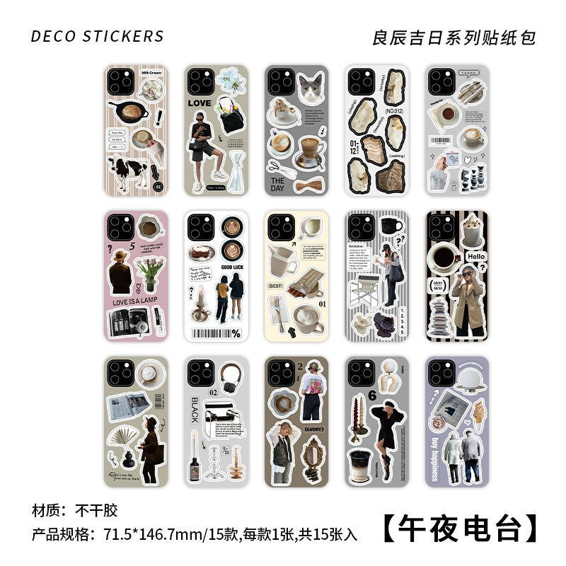 Phone Case Deco Journaling Stickers