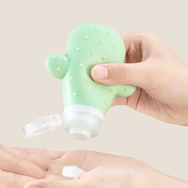 Silicone Cactus Portable Travel Bottle