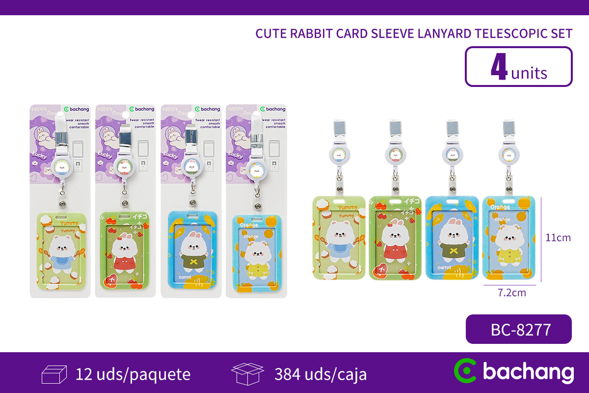Bunny ID Card Hanging Rope