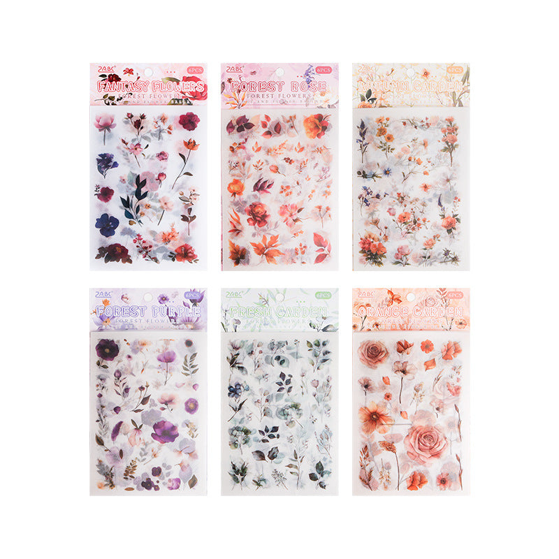 Butter Sheet Journal Stickers (6pcs Set)