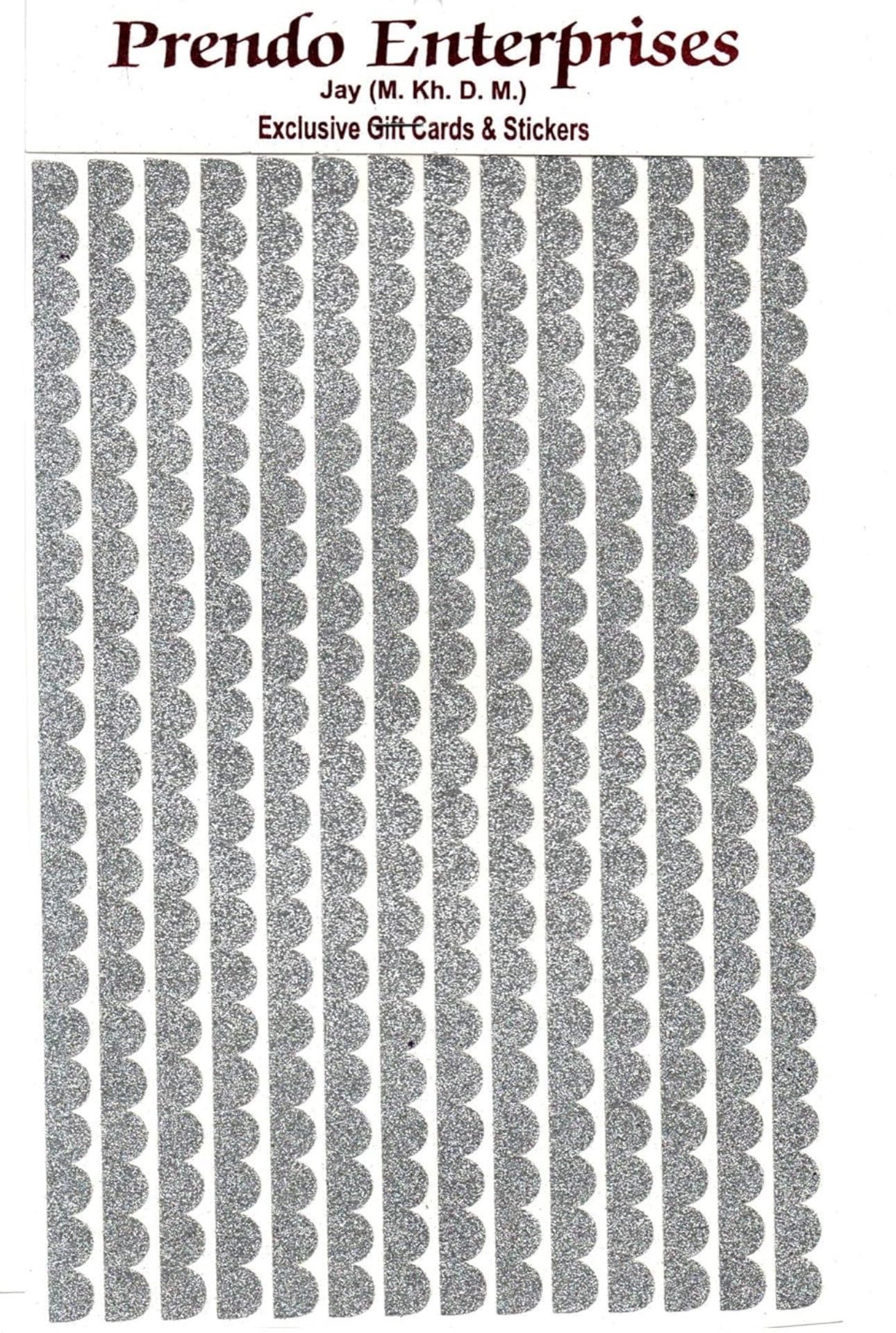 Glitter Border Deco Sticker