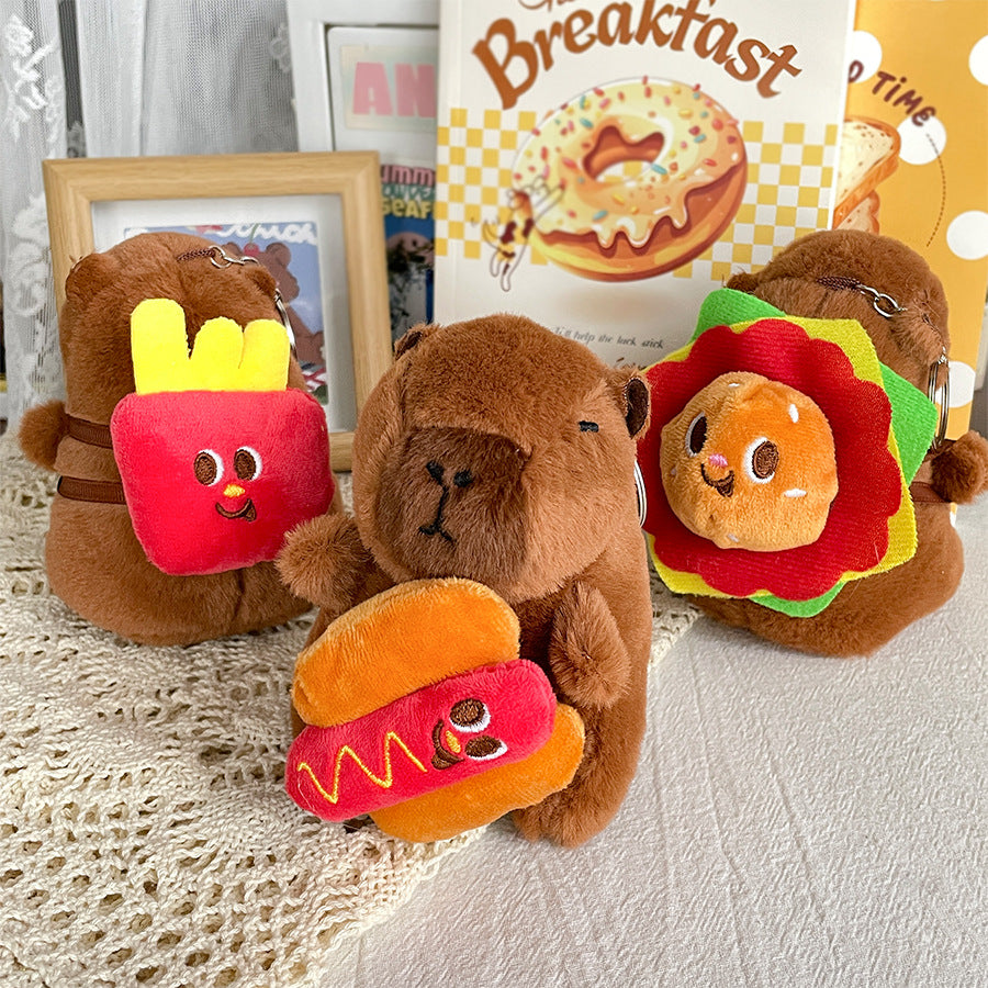 Capybara Plush Keychain