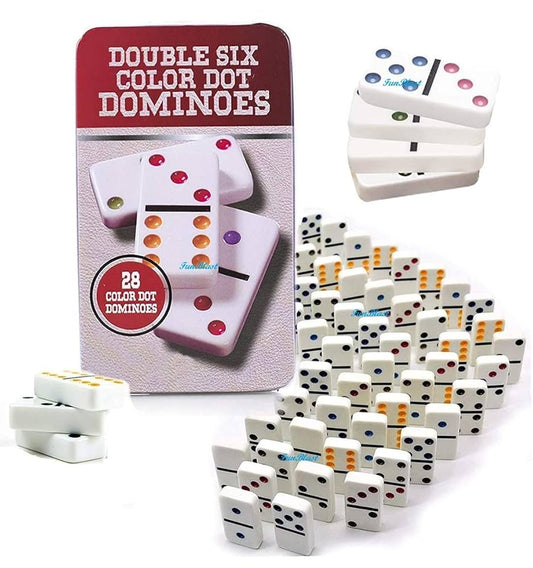 Double Six Color Dot Dominoes