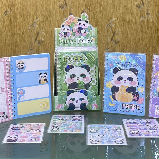 Panda Kawaii Spiral Diary