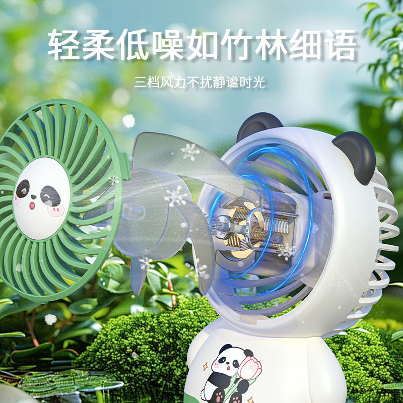 Panda Mini Keychain Fan
