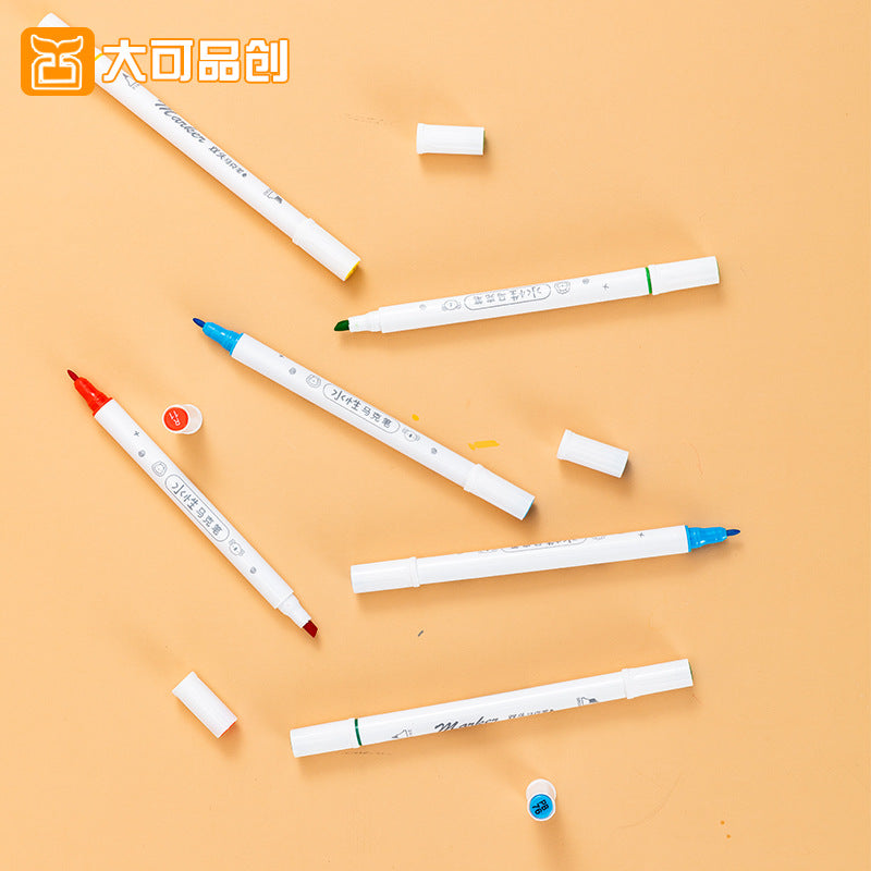 Dual Tip Brush Pen Set 12 PCs
