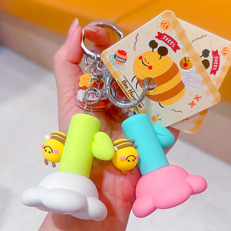Floral Flash Keychains