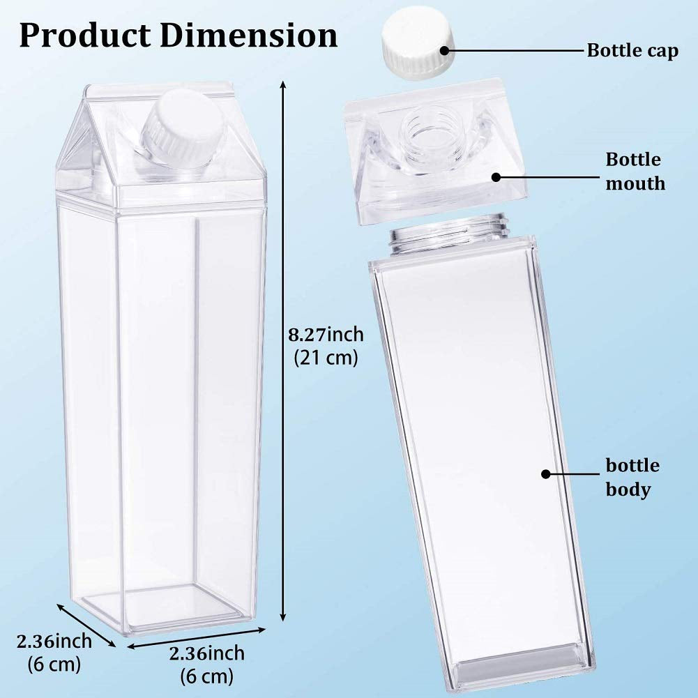 Transparent Milk Bottle (500 ml)