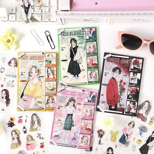 Character Theme Deco Sticker Book