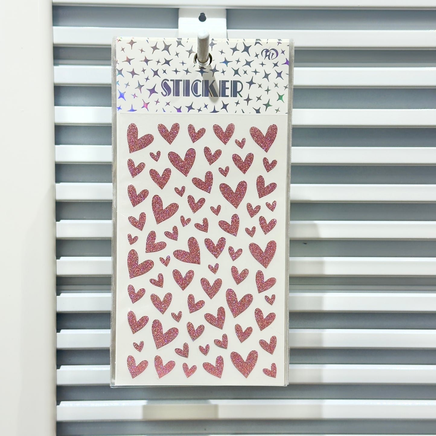 Heart Glitter Sticker