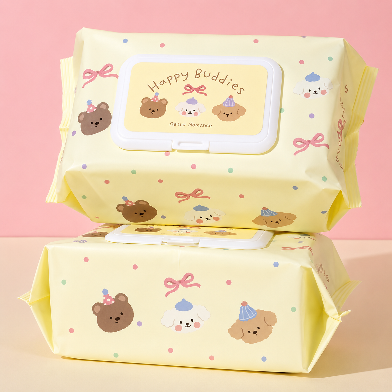 Happy Buddies Wet Tissue Pack