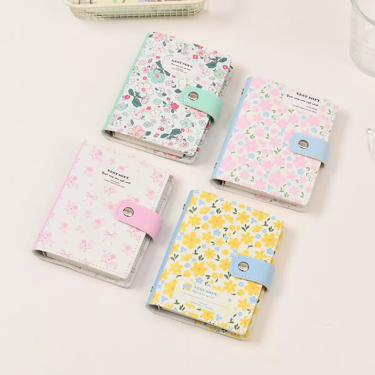 Floral Pocket Ring Journal