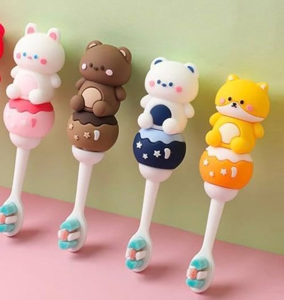 Kawaii Toothbrush with Soft Bristles for Kids (Pack of 1)