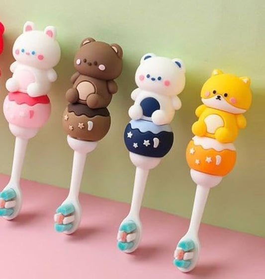 Kawaii Toothbrush with Soft Bristles for Kids (Pack of 1)