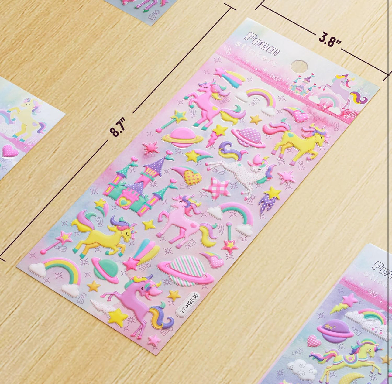 Unicorn Puffy Stickers