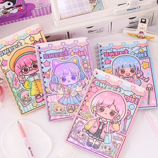Kawaii Girly Spiral Diary