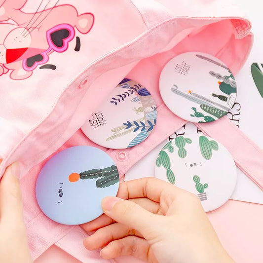 Kawaii Portable Round Mirror