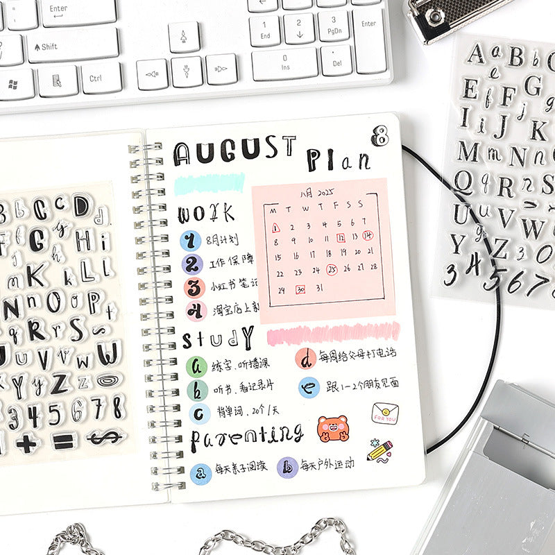 Cute Alphabet Mini Stamps