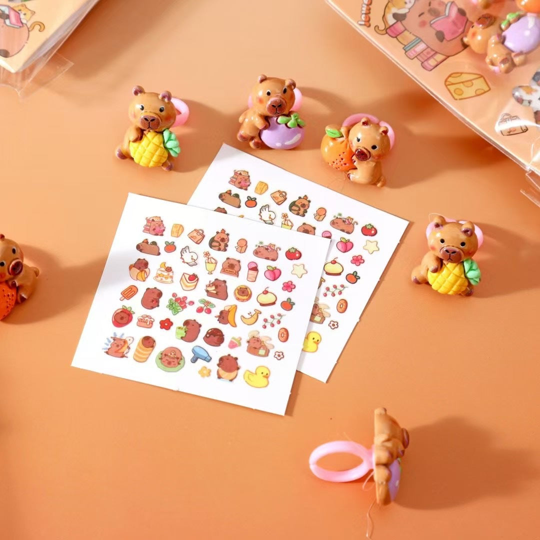 Capybara Nail Stickers