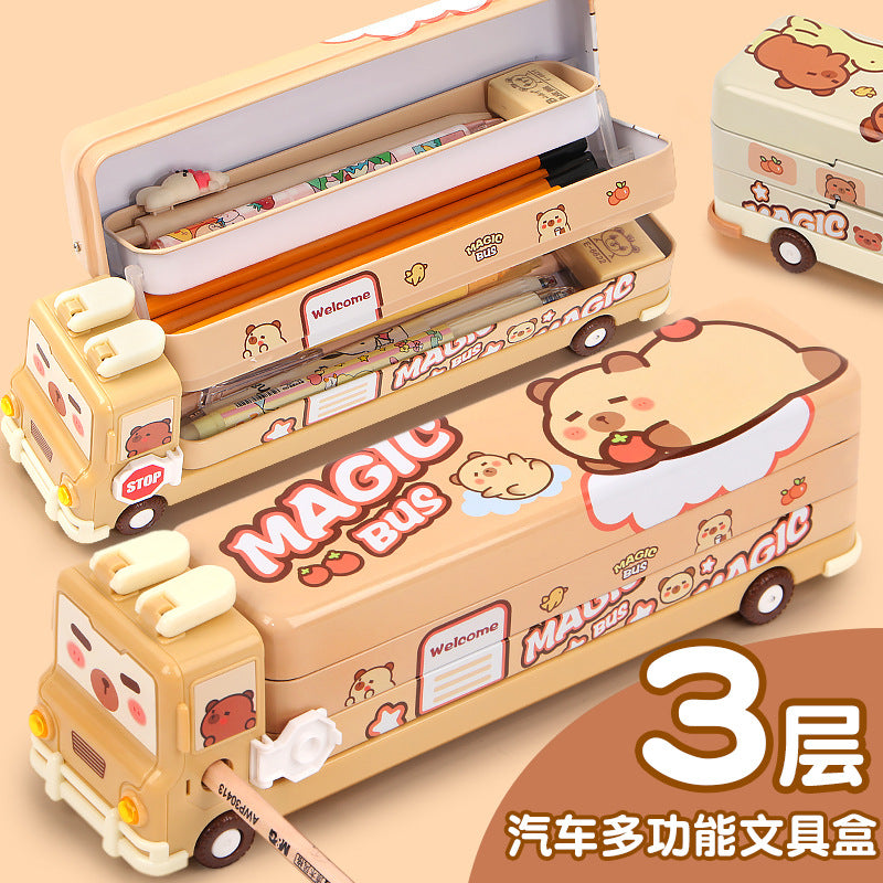 Capybara Bus Pencil box
