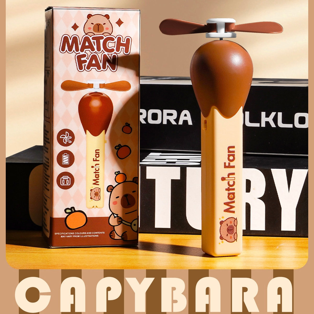 Capybara Match Stick Fan