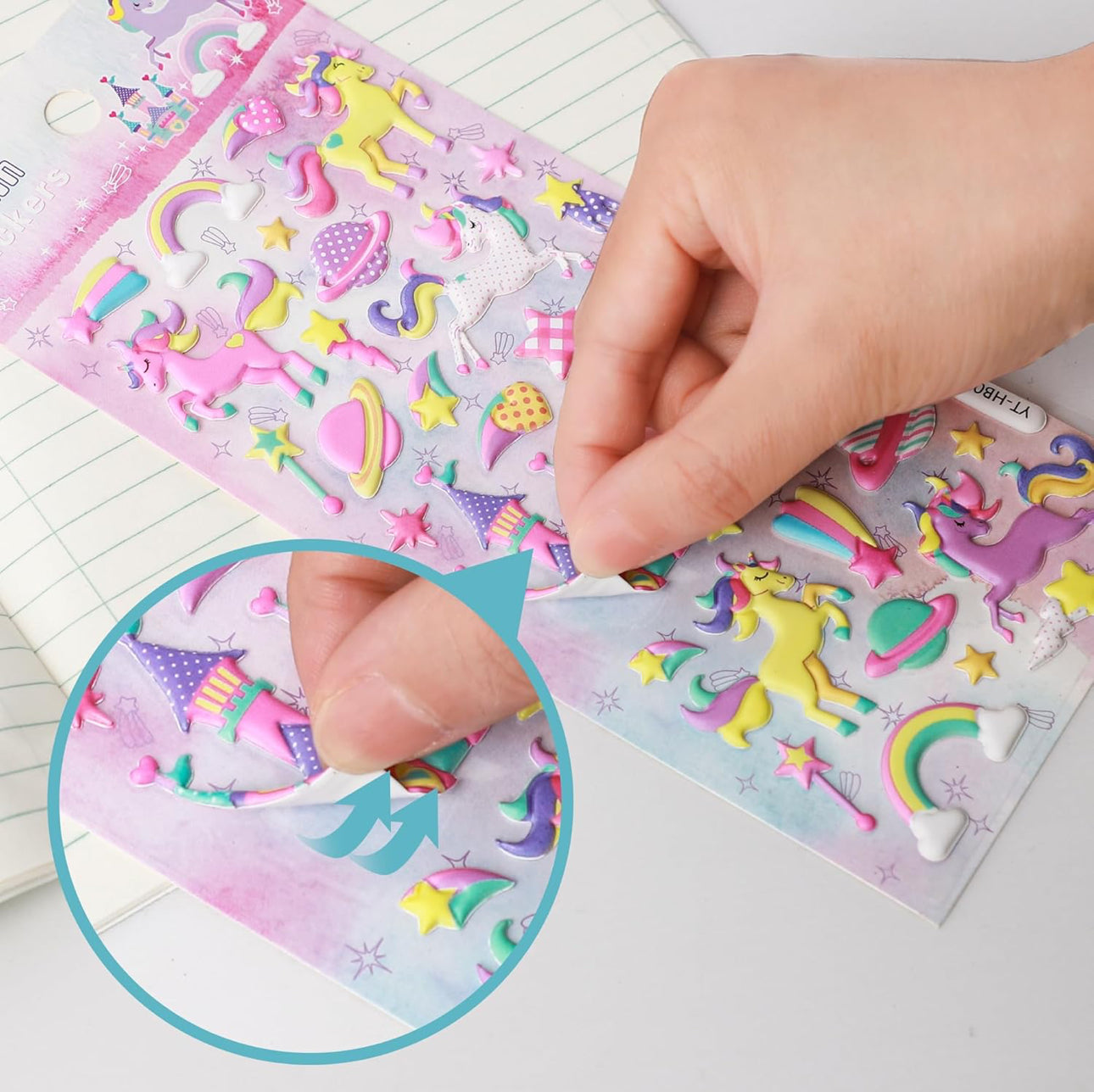 Unicorn Puffy Stickers