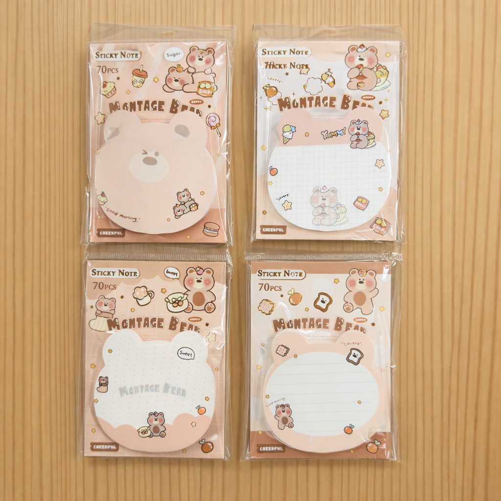 Montage Bear Sticky Note
