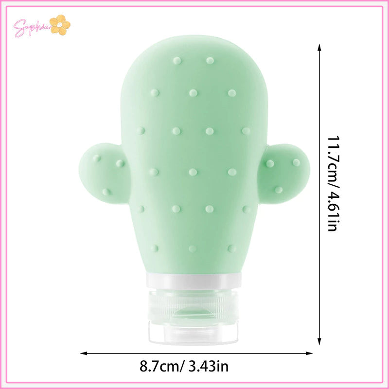 Silicone Cactus Portable Travel Bottle