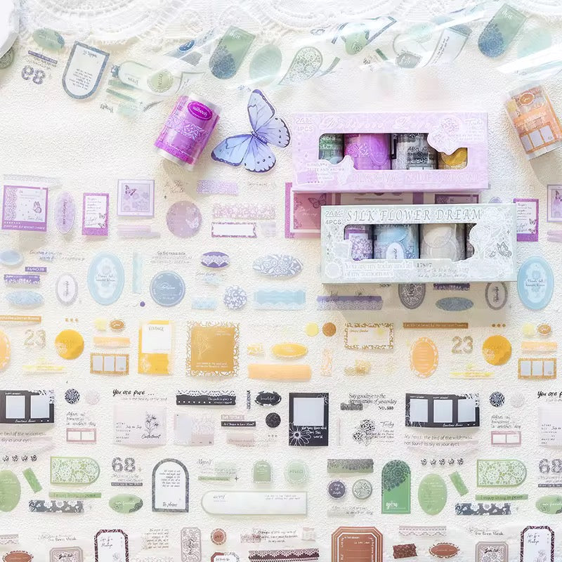 Cottage Lace Qoute Pet Washitape Set