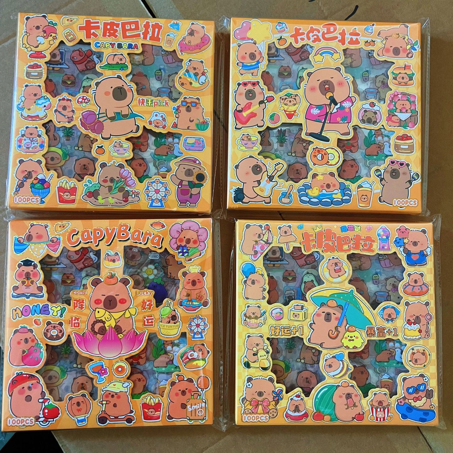 Kawaii 100 Pcs Sticker Box