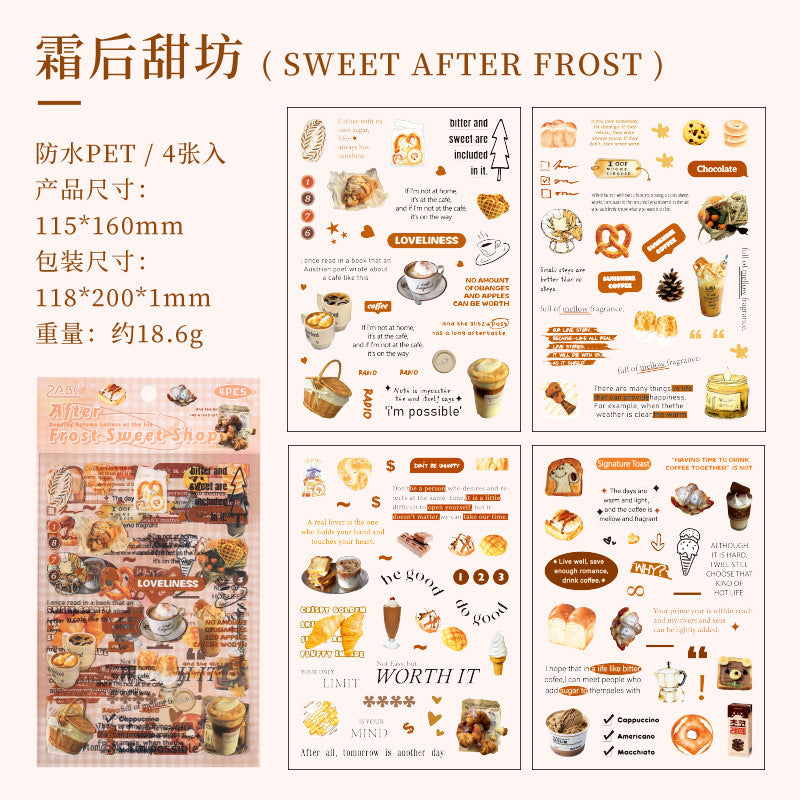 Junk Journaling Deco Stickers (4pcs Set)