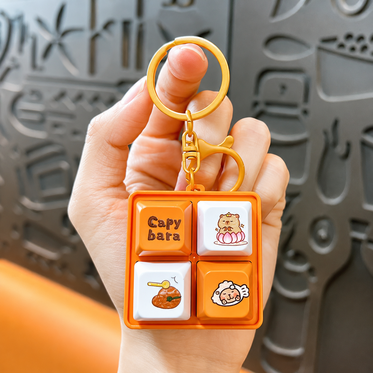 Capybara Click Keychain
