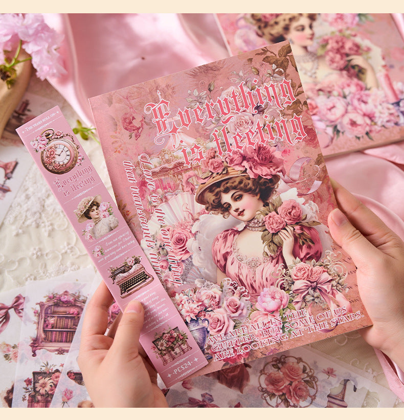 Victorian Vintage Sticker Book (24 Sheets Book)