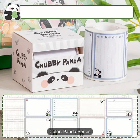 Panda Peel Off Sticky Note Roll