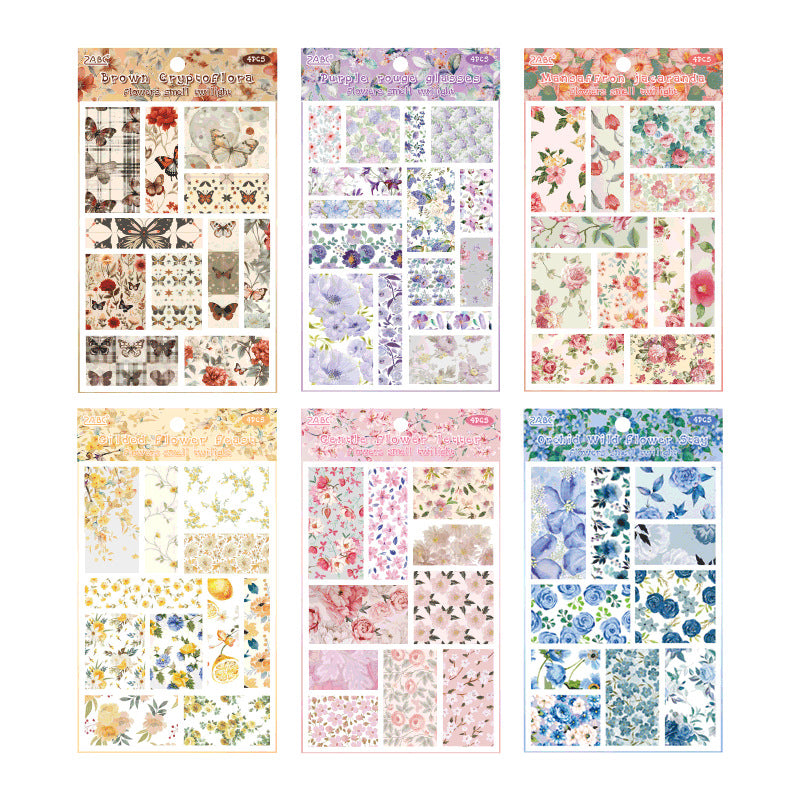 Flowers Smell The Twilight Journal Stickers (4pcs Set)